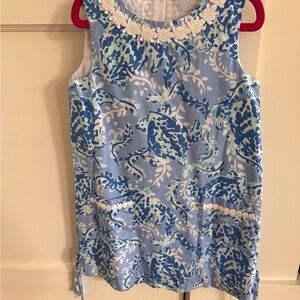 Lilly Pulitzer Blue and White Kids Casual Dress size 6